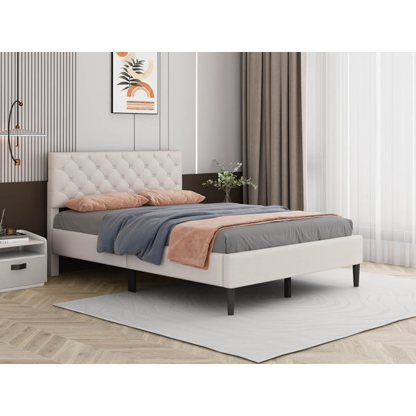 Winston Porter Upholstered Panel Bed Wayfair